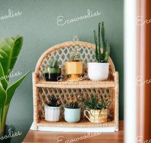 Wholesale Price Bamboo 2 Tier Kitchen Storage <b>Shelf</b> <b>Organizer</b> Elegant Bamboo Storage Rack - Product Image 3