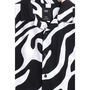 เสื้อยืดลำลองผู้ชายผ้าฝ้าย100% คอตั้งป้องกันรอยยับผ้าทอ6XL ฤดูร้อนสไตล์ฮาวาย - Product Image 1