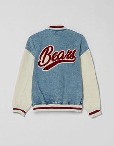 Logo personnalisé Chenille Patches Hommes Garçons Denim Surdimensionné Baseball Letterman Veste Sports Personnalisé Varsity Veste Hommes - Product Image 5