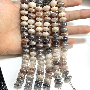 Multi Moonstone Coated Plain Rondelle Beads Smooth Natural Gemstone for Beading Supplies Wholesale - Product Image 5