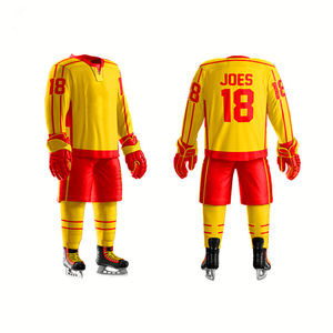 Uniformes d'équipe de hockey sur glace les plus vendus conception personnalisée maillot à manches longues avec short ODM fabricant OEM fabriqué au Pakistan - Product Image 6