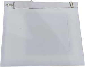 Master Mason <b>Apron</b> 100% Lambskin <b>White</b> Leather Hand Embroidered Masonic <b>Apron</b> - Product Image 3
