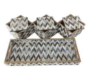 Plateaux de service multifonctionnels king Eco Friendly Plateaux de service décoratifs et design pour les fêtes Plateau de service coûteux - Product Image 5