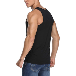 Débardeurs de sport respirants en maille polyester/coton à col en V personnalisés pour hommes, pour la course à pied, le basketball - Product Image 2