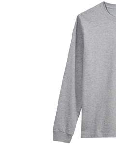 Basic Crewneck <b>Long</b> <b>Sleeve</b> T Shirt <b>Men</b> Cotton Soft Casual Wear Comfortable Durable Plain Tee OEM Factory Supply - Product Image 4