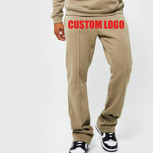 Custom Washed Vintage Bordado Sun Faded Full Zip up Hoodies Chándales Hombres Flared Sweatpants Hoodie Set - Product Image 3