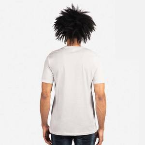 Vente en gros de t-shirts personnalisés pour hommes en coton peigné respirant 100% organique sérigraphie motif de lettres 220 grammes de tissu - Product Image 2