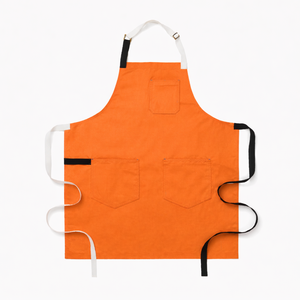 Classic Canvas Fashionable Bib <b>Apron</b> Multiple Pockets Machine Washable Heavy Duty Breathable Eco-Friendly Cleaning Supplies - Product Image 1