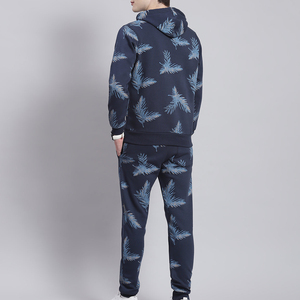 Ensemble de survêtement décontracté léger et respirant en coton 100 % avec logo personnalisé pour homme, idéal pour l'hiver, vente en gros - Product Image 4