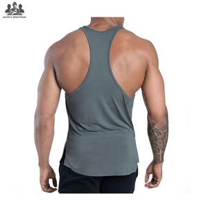 Débardeurs sans manches en tricot décontractés pour hommes, de haute qualité, extensibles dans 4 directions, respirants, à séchage rapide, dos nageur, vêtements de sport pour la salle de sport - Product Image 6