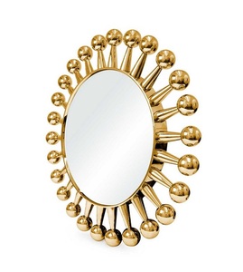 Modern Luxury Brass <b>Wall</b> <b>Mirror</b> Gold Wholesome Home Decorative Easy <b>Wall</b> <b>Hanging</b> Design - Product Image 2