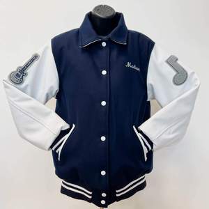 Y2K Luxury Letterman Design Varsity <b>Jacket</b> for <b>Men</b> High Quality Custom Logo Stand Collar Patchwork <b>Thin</b> Winter Reversible - Product Image 2