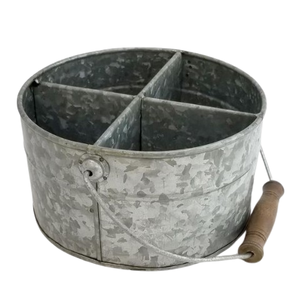 Venta al por mayor de condimentos Caddy galvanizado transporte y recogida hecho a mano Almacenamiento y servicio de té Caddy - Product Image 2