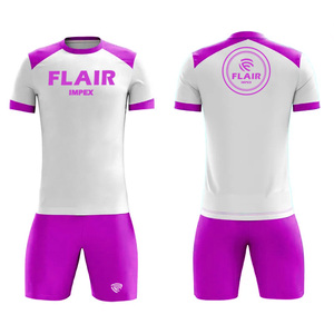 Conjuntos de uniformes de camiseta de fútbol cómodos y transpirables de diseño personalizado de la mejor calidad para jugadores jóvenes, servicio OEM de corte automatizado - Product Image 5