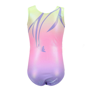 Leotardos de gimnasia sin mangas calientes al por mayor con diseño de llama de alta calidad para niñas con logotipo personalizado HECHO DE LICRA suave - Product Image 3
