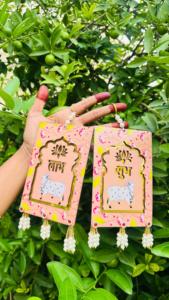 Pichwai vaca colgante indio decorativo pared y puerta colgante Sur indio templo colgante para decoraciones de boda - Product Image 3