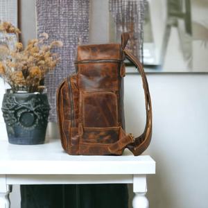 กระเป๋าเป้สะพายหลังใส่แล็ปท็อปหนังแท้สีดำกระเป๋าสะพายหลังใช้ได้ทุกเพศกระเป๋าเดินทางสำหรับของขวัญวาเลนไทน์ LBK-0029 - Product Image 4