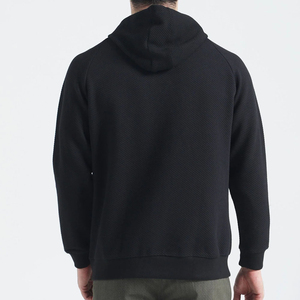 เสื้อฮู้ดผ้าฟลีซเนื้อหนัก 100% ผ้าฝ้าย สำหรับผู้ชาย ลายเรียบ คอฮู้ดมีซิป - Product Image 3