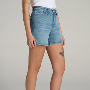 Shorts de Mezclilla Cortos de Algodón para Mujer al por Mayor, Shorts de Mezclilla Lavados, Shorts de Mezclilla Transpirables, Shorts de Mezclilla de Tallas Grandes para Mujer - Product Image 3