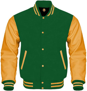 Men's Varsity <b>Baseball</b> <b>Bomber</b> <b>Jacket</b> 100% Wool Eco-Friendly Breathable Customized Colors Front Logo High Street Style Winter - Product Image 3