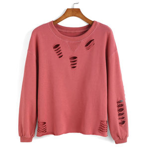 Rapide chaud vêtements d'hiver hommes décontracté Streetwear vêtements détresse broderie Logo entièrement personnalisé sweats thermique hommes sweat - Product Image 4