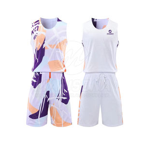 Nouveau style, uniforme de basket-ball réversible en gros, confortable, prix bas, uniforme de basket-ball réversible - Product Image 1