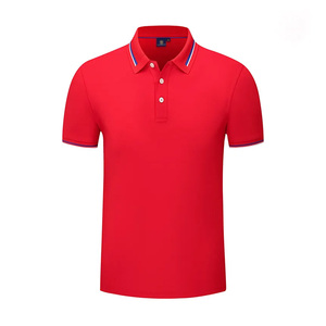 Camiseta de algodón de golf deportiva informal de gran tamaño de punto, polos de algodón de talla grande para hombre - Product Image 6