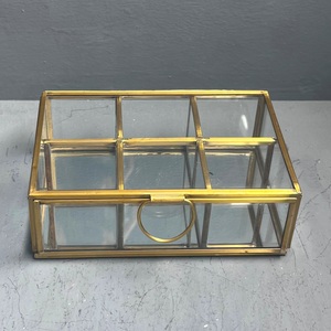 Decorative Jewellery <b>box</b> with multi partition storage <b>box</b> made metal glass/<b>mirror</b> jewellery organizer - Product Image 1