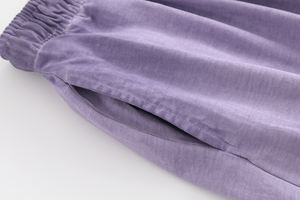 Pantalones Cortos Retro de Algodón 100% Lavado de 290 g/m² para Hombre Bigwood, Casuales, de Verano, Transpirables, de Cintura Media Elástica, Estilo Vintage - Product Image 3