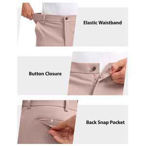 กางเกงขาสั้นเล่นกอล์ฟสำหรับผู้ชายกางเกงขาสั้นระบายอากาศสีพื้นแฟชั่นลำลองสวมใส่ทุกวันแห้งเร็วสำหรับฤดูร้อน - Product Image 4