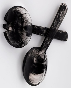 Cuillère en résine longue et durable avec touche artistique idéale pour la table à manger à usage quotidien dans la cuisine et les cadeaux de fête - Product Image 2