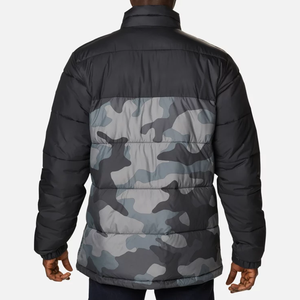 Men's Hooded Slim Fit Canvas Puffer Jacket Streetwear Custom Logo Front ODM Design Eco-Friendly <b>Winter</b> - Product Image 2