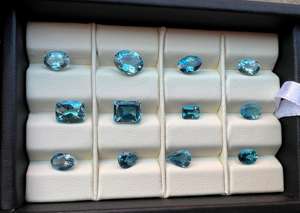 พลอยอะความารีนแท้ 100% รูปทรงคุชชั่น เจียระไนแบบเหลี่ยม  สำหรับเดือนมีนาคม  รูปทรงและขนาดหลากหลาย  ขายส่งจำนวนมาก รับผลิตแบบ OEM สำหรับทำเครื่องประดับ - Product Image 4