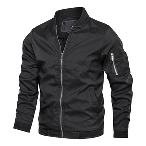 Men's Winter Bomber <b>Jacket</b> Single Button Coat Front Customizable High Street Style <b>Waterproof</b> Breathable <b>Plus</b> <b>Size</b> 5XL Stand - Product Image 3