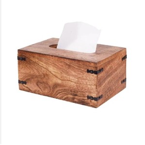 Boîte à mouchoirs en bois pour salon serviette en bois porte-mouchoir en papier pour salle de bain et toilette boîte à mouchoirs en bois - Product Image 1