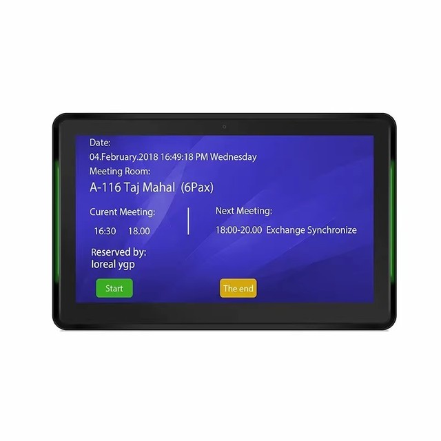 Brand New 13.3" HD Android Tablet PC with 2GB+16GB POE Waterproof Meeting Room Booking System for Business Use