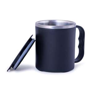 Petite tasse à double paroi isolée et tasse à café compacte pour le bureau à domicile et les voyages Résistant à la chaleur et réutilisable - Product Image 1