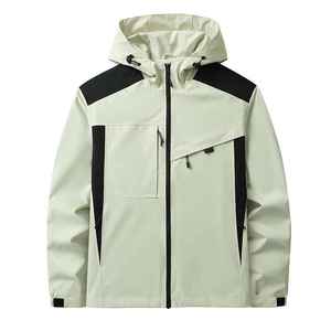 Chaqueta cortavientos impermeable al por mayor de marca de alta calidad de carcasa dura con capucha personalizada su propio diseño y logotipo - Product Image 5