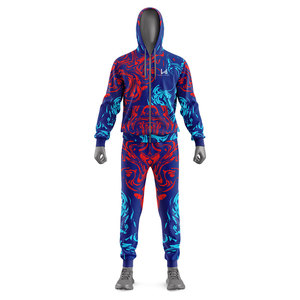 Sudadera con capucha transpirable ligera y deportiva informal con estampado de primavera personalizada, pantalones de chándal holgados, traje para correr, jersey con capucha - Product Image 4