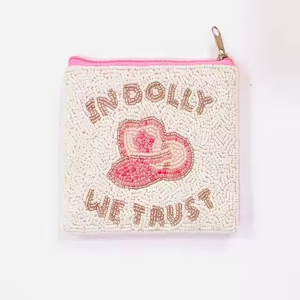 Feminine Embroidery Beaded Classic Coin <b>Wallet</b> & Pouch Handmade Customized Color Mixed Colors <b>Women</b> Girl MD HANDICRAFTS - Product Image 2