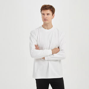T-shirts décontractés pour hommes en gros, manches longues, tissu rafraîchissant Sorona, t-shirt classique, t-shirts à manches longues - Product Image 2