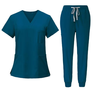 Conjuntos de fregado con logotipo personalizado al por mayor, traje de fregado elástico para enfermera, tops, conjuntos de enfermería, uniformes médicos de hospital para mujer - Product Image 3