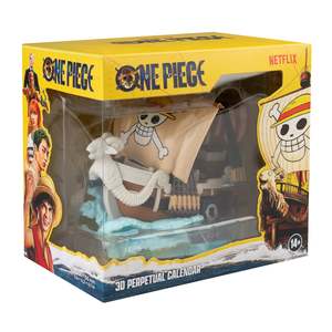One Piece Flying Lamb Perpetual 3D Calendar Modern Design <b>Clock</b> Going Merry - Product Image 3