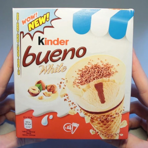 Caja de helado blanco Kinderr Bueno de calidad premium Cremoso de avellana y chocolate blanco - Product Image 4