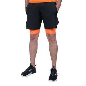 Vente en gros Short de fitness de compression athlétique personnalisé pour hommes 2-en-1 Short de sport en maille pour la course à pied et l'entraînement Marque privée Votre logo - Product Image 1