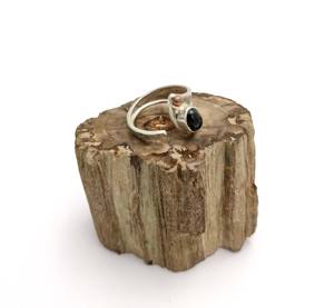 925 Sterling Silver Fine Jewelry Anneaux pour Dames À La Mode Tourmaline Cabochon Pierres Précieuses Diamant Lunette Réglage pour Les Fêtes De Mariage - Product Image 3