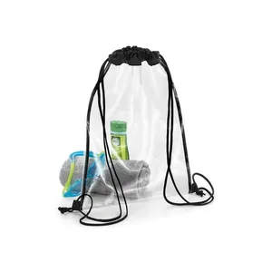 Customizable <b>Clear</b> Gymsac Drawstring Sportpacks Promotional <b>Backpack</b> for Merchandising - Product Image 6