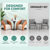 Ensemble de table et de chaises en bois de style nordique pour la maison, le salon, les chambres à coucher, les applications commerciales