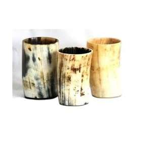 Vaso de Beber Cilíndrico de Cuerno de Buey y Búfalo Hecho a Mano de Primera Calidad con Tapa de Bambú, Elegante Jarra para Amantes del Vino, Cerveza y Hidromiel - Product Image 5