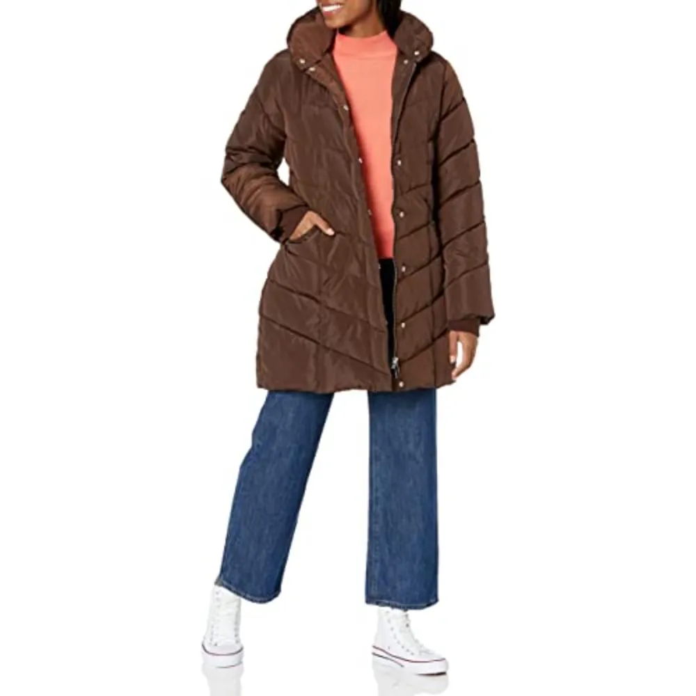 Faux Fur trim Hooded Puffer Jacket